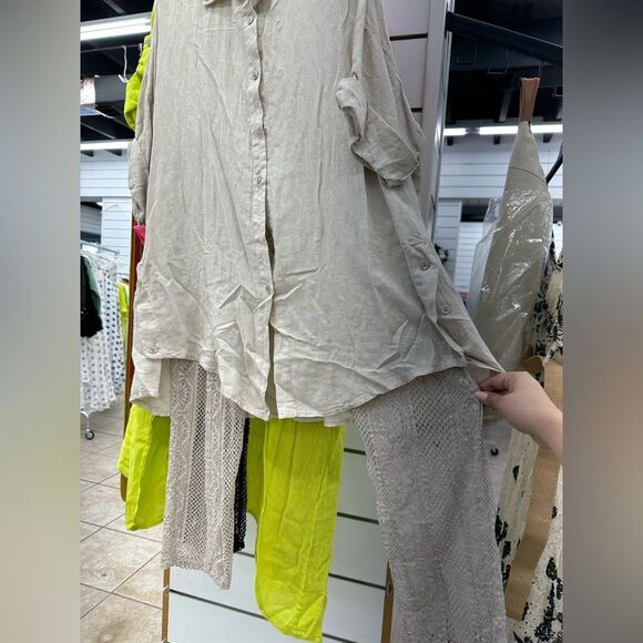 Made in Italy Puro Lino Linen oversized Tunic - Picture 9 of 10